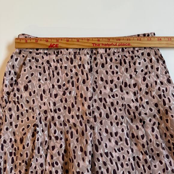 Anthropologie Isobel Cheetah Animal Print Pleated Wide Leg Pants Size Small EUC - Picture 10 of 16